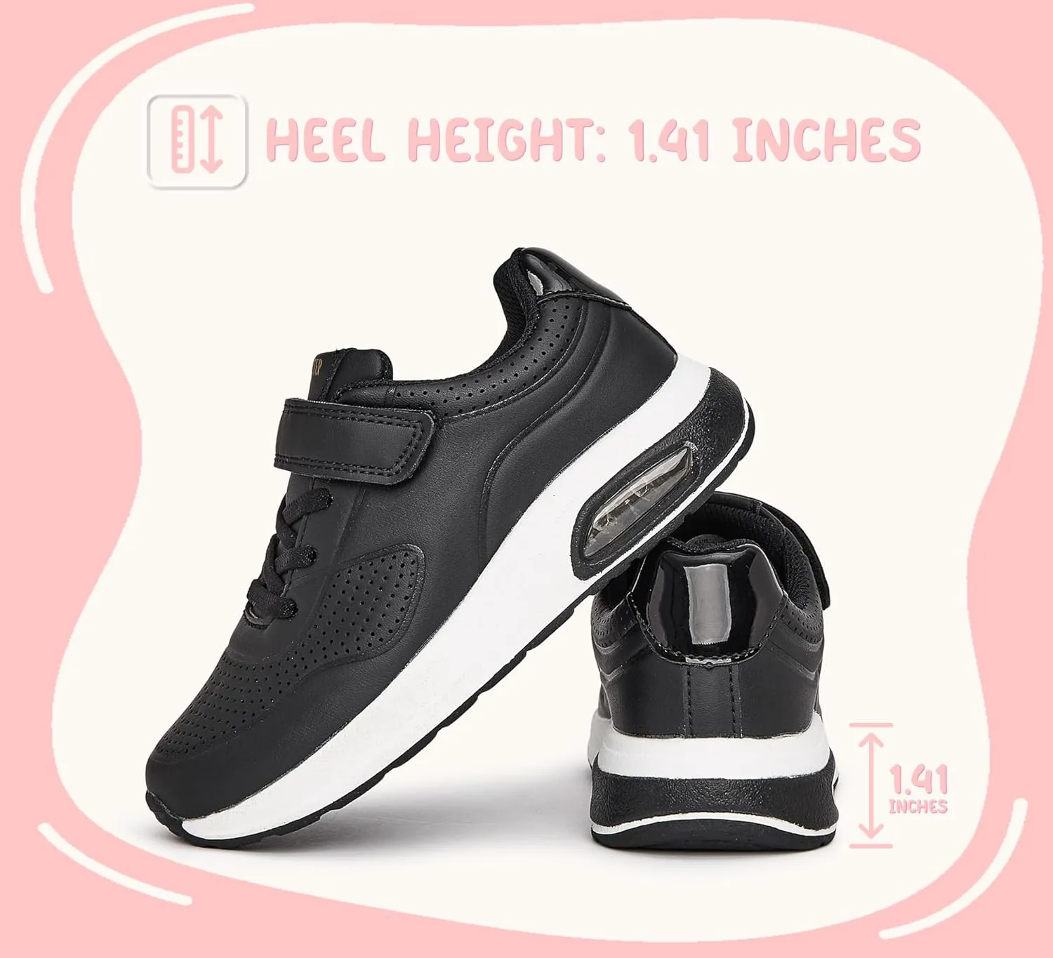 LUCKY STEP Boys Girls Athletic Running Shoes Air Lightweight Fashion Sneakers Casual Breathable Tennis Trainers for Little Kids