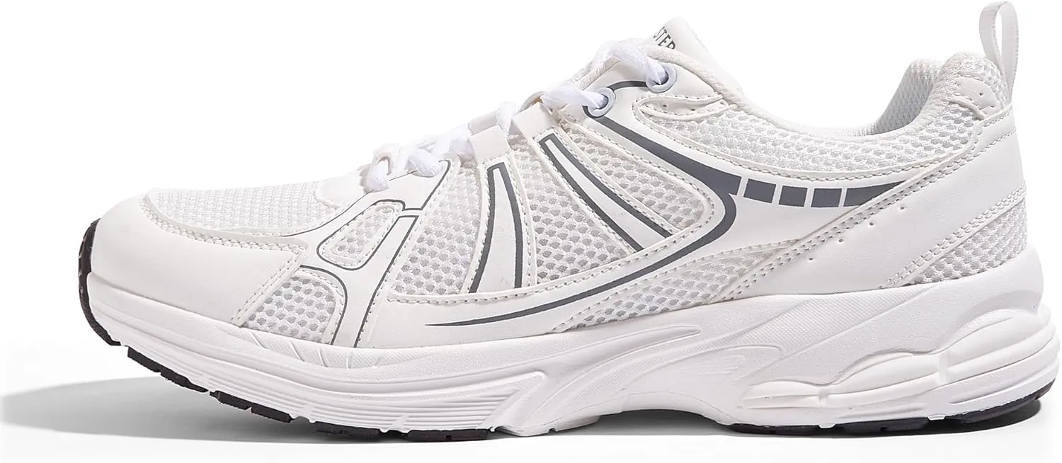 LUCKY STEP Men's Mesh Breathable Fashion Sneakers Non Slip Comfortable Running Shoes Lightweight Casual Workout Tennis Shoes