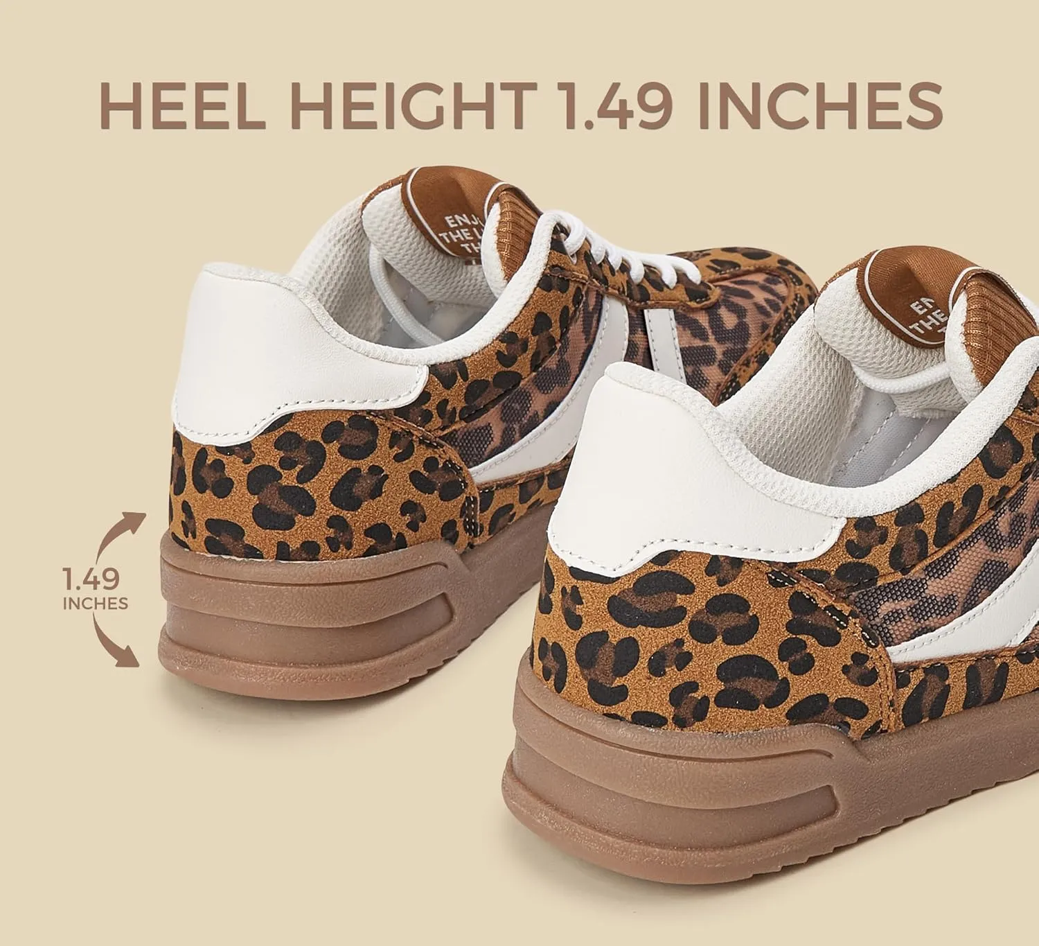 LUCKY STEP Women's Retro Fashion Sneakers Classic Mesh Gum Sole Tennis Footwear Casual Running Trainer Skate Walking Shoes