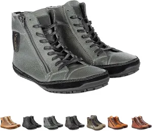 Magic Shoes Alaskan Mens Winter Boots with Fleece Lined Barefoot Shoes for Couples Non-Slip Hiking Footwear Comfort Warm Work Boots Grounded Shoes Zero Drop Booties Walking