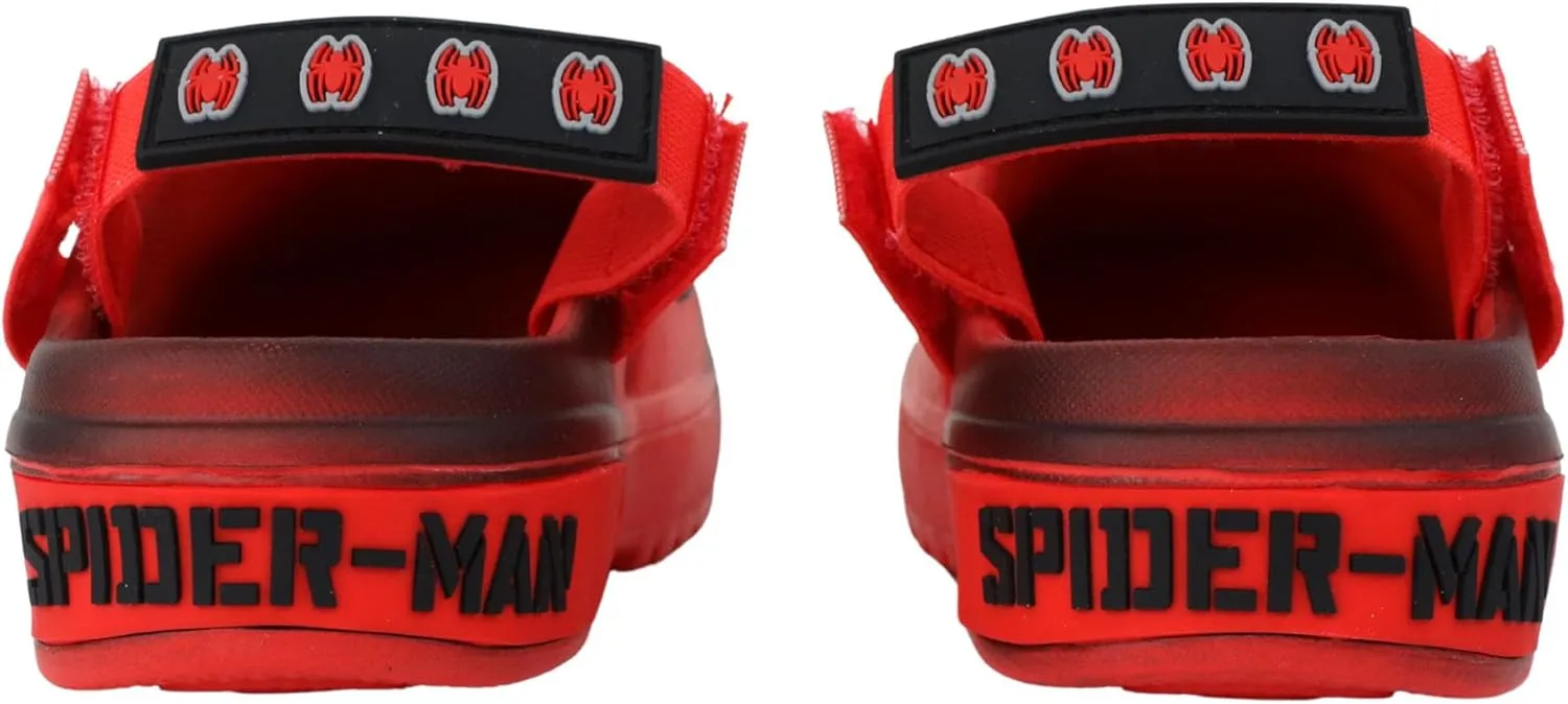 Marvel Spiderman Boys Slip On Clogs Kids Sandals Shoes Sizes 5-13