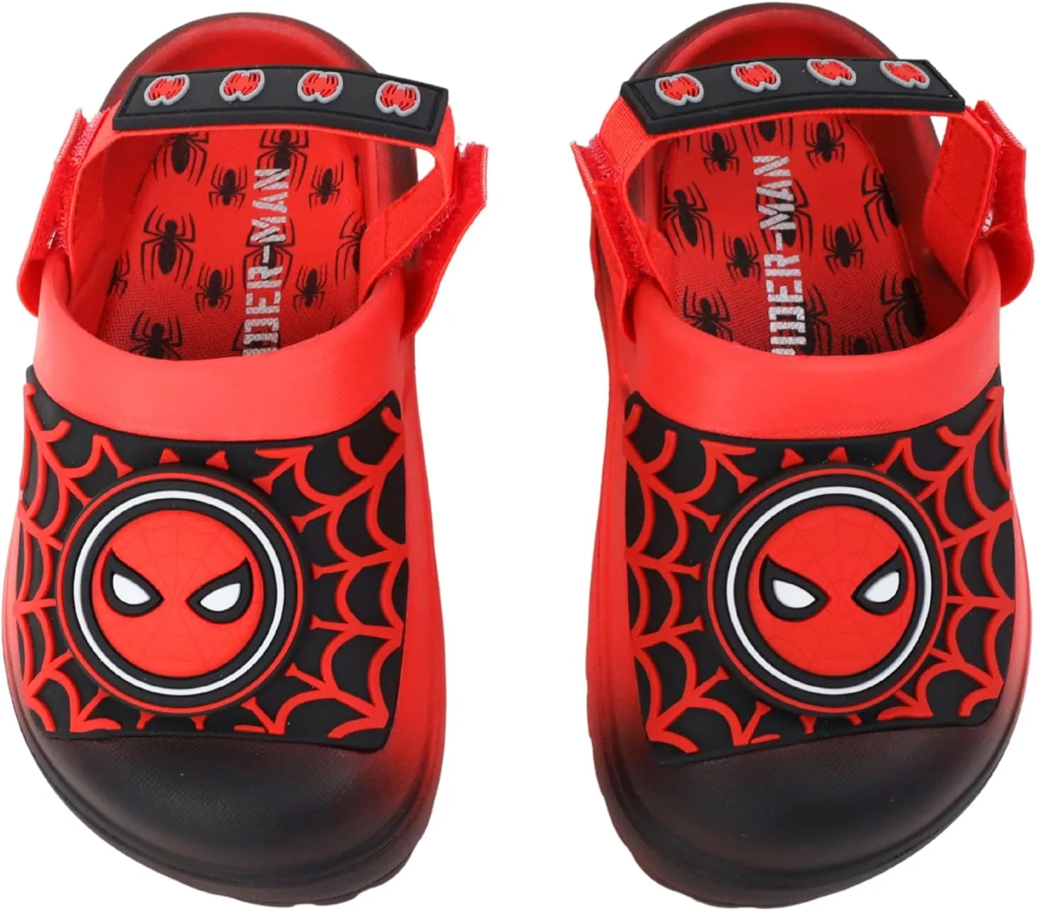 Marvel Spiderman Boys Slip On Clogs Kids Sandals Shoes Sizes 5-13