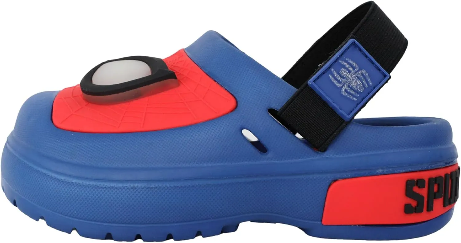 Marvel Spiderman Boys Slip On Clogs Kids Sandals Shoes Sizes 5-13