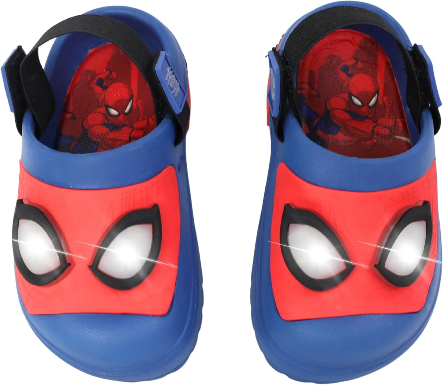 Marvel Spiderman Boys Slip On Clogs Kids Sandals Shoes Sizes 5-13