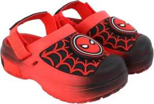 Marvel Spiderman Boys Slip On Clogs Kids Sandals Shoes Sizes 5-13