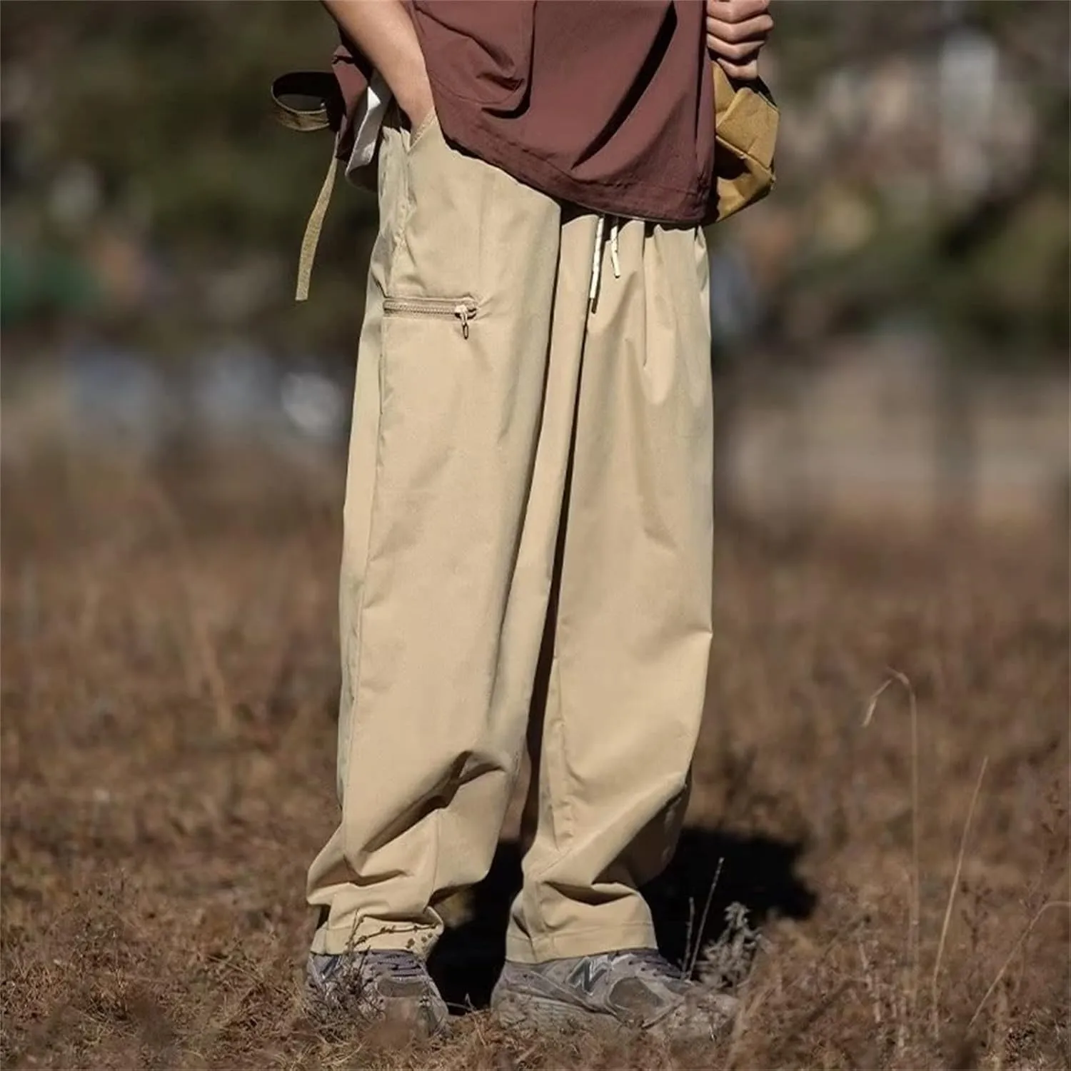 Mens Athletic Pants Durable Tapered Comfortable Utility Stretch Sweatpants Tactical Trousers Straight Leg Casual Pants