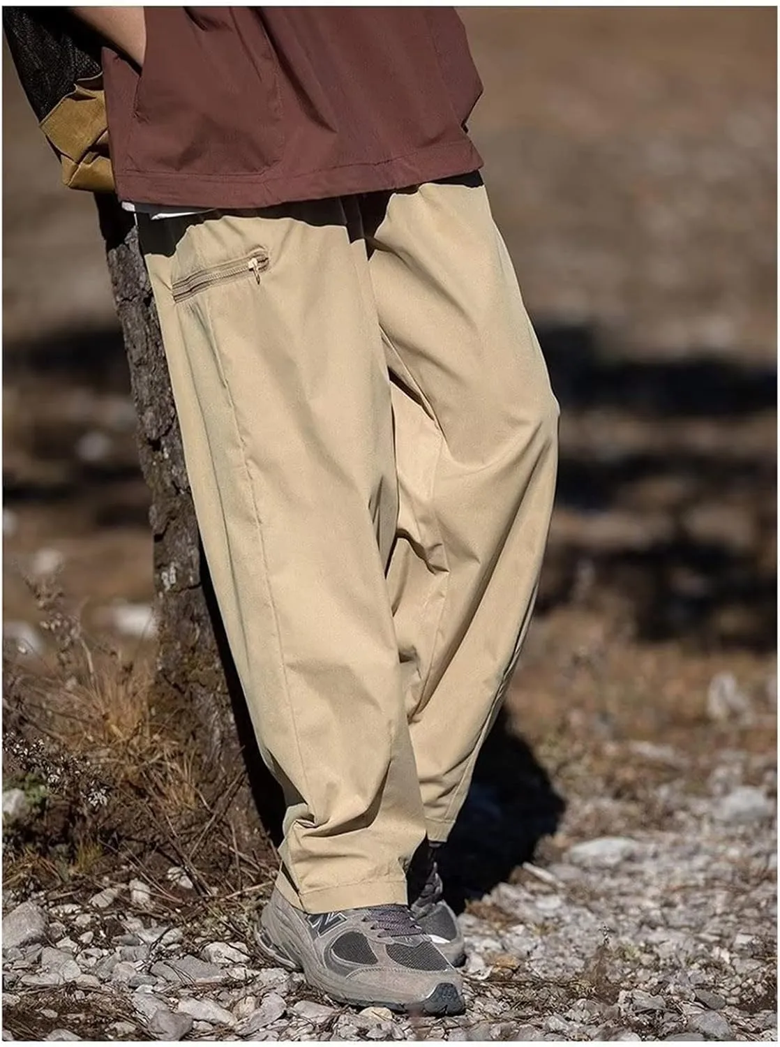 Mens Athletic Pants Durable Tapered Comfortable Utility Stretch Sweatpants Tactical Trousers Straight Leg Casual Pants