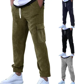 Mens Athletic Pants Fishing Big and Tall Jogging Stretch Durable Sweatpants Tactical Trousers Straight Leg Casual Pants