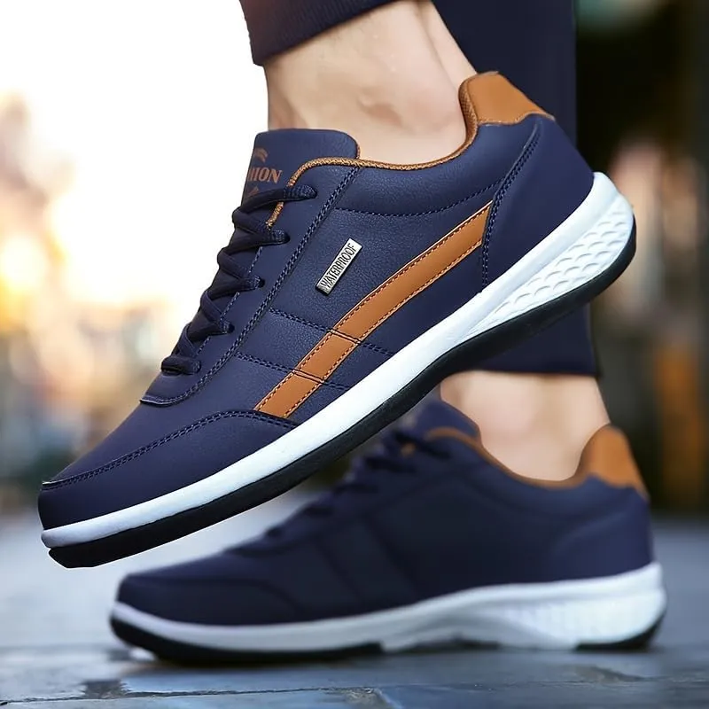 Men's Casual Comfortable Sneakers, Lightweight Durable Anti-Slip Sneakers, Street Style Trendy Shoes for Daily Wear