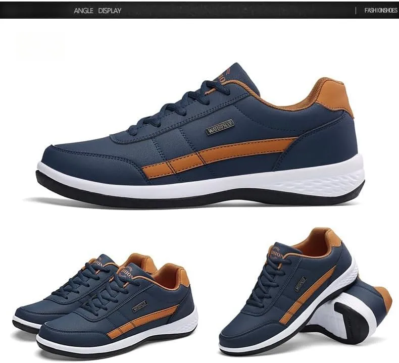Men's Casual Comfortable Sneakers, Lightweight Durable Anti-Slip Sneakers, Street Style Trendy Shoes for Daily Wear