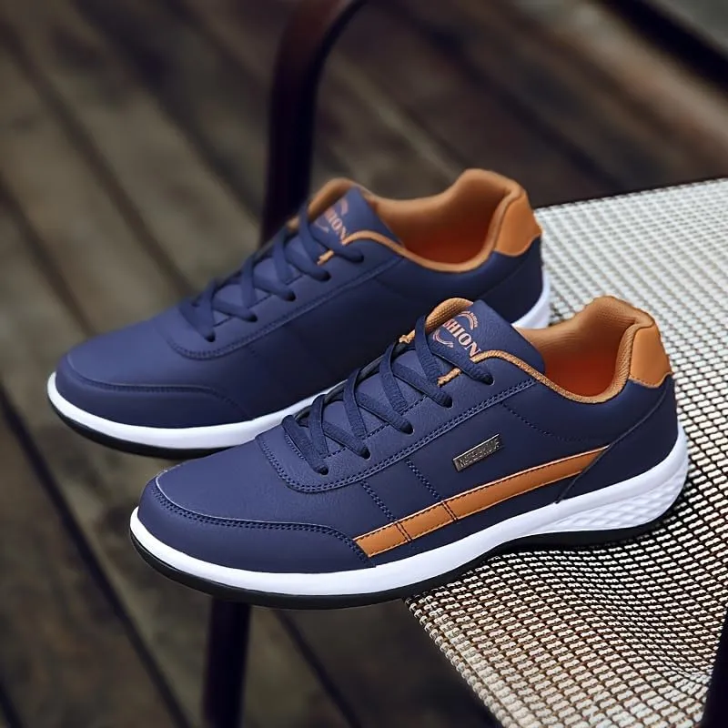 Men's Casual Comfortable Sneakers, Lightweight Durable Anti-Slip Sneakers, Street Style Trendy Shoes for Daily Wear