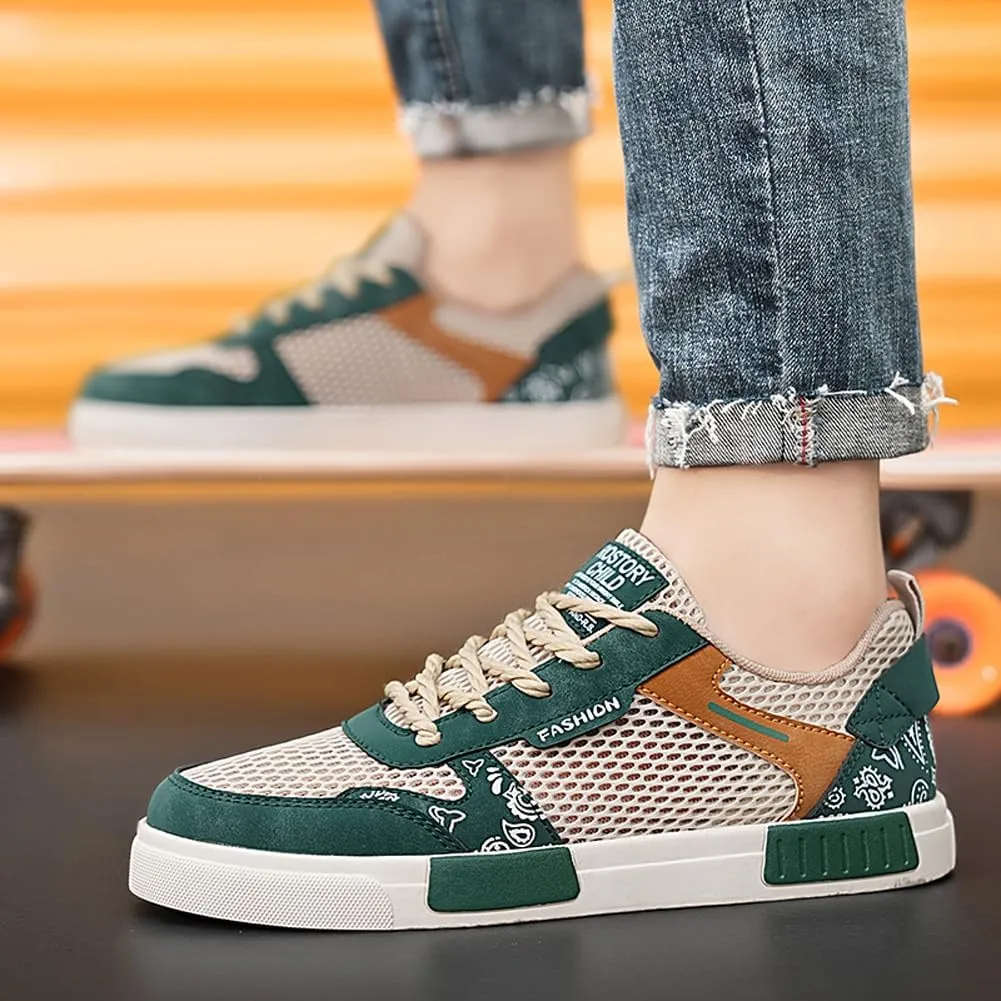 Men's Fashion Skate Walking Shoes Road Running Skateboarding Sneakers