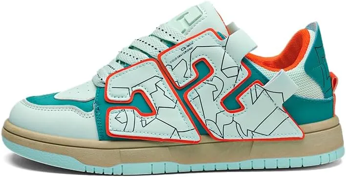 Men's Fashion Street Style Thick Soled Skateboard Shoes, Comfortable Non-Slip Durable Lace-up Sneakers, Suitable for Men's Outdoor Activities for All Seasons Shoes Size 6.5-10