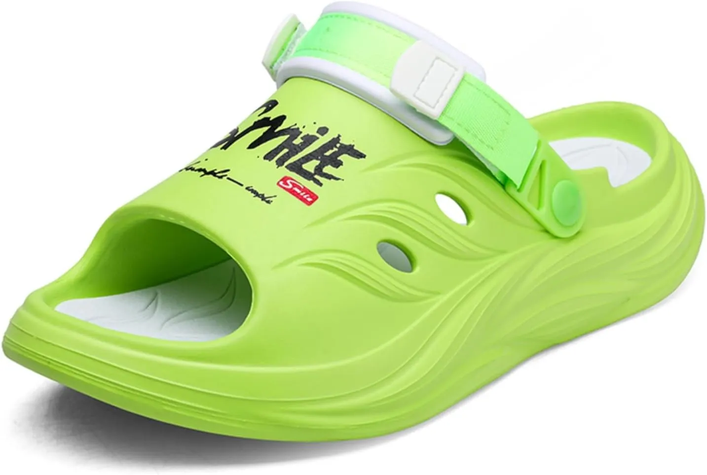 Men's Mint Adjustable Buckle Sandals - Breathable Casual Slides with Anti-Slip Sole for Indoor/Outdoor, Gym, Pool, Summer Comfort
