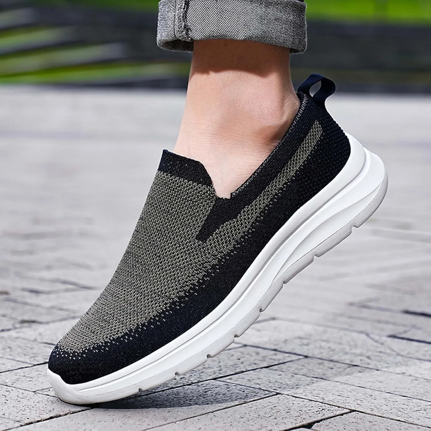 Men's Premium Casual Mesh Walking Shoes,Thick Sole Sneakers,Fashion Lightweight Mesh Sneakers,Outdoor Casual Sneakers,Lightweight,Breathable,Comfortable,Soft,Non-Slip,Durable