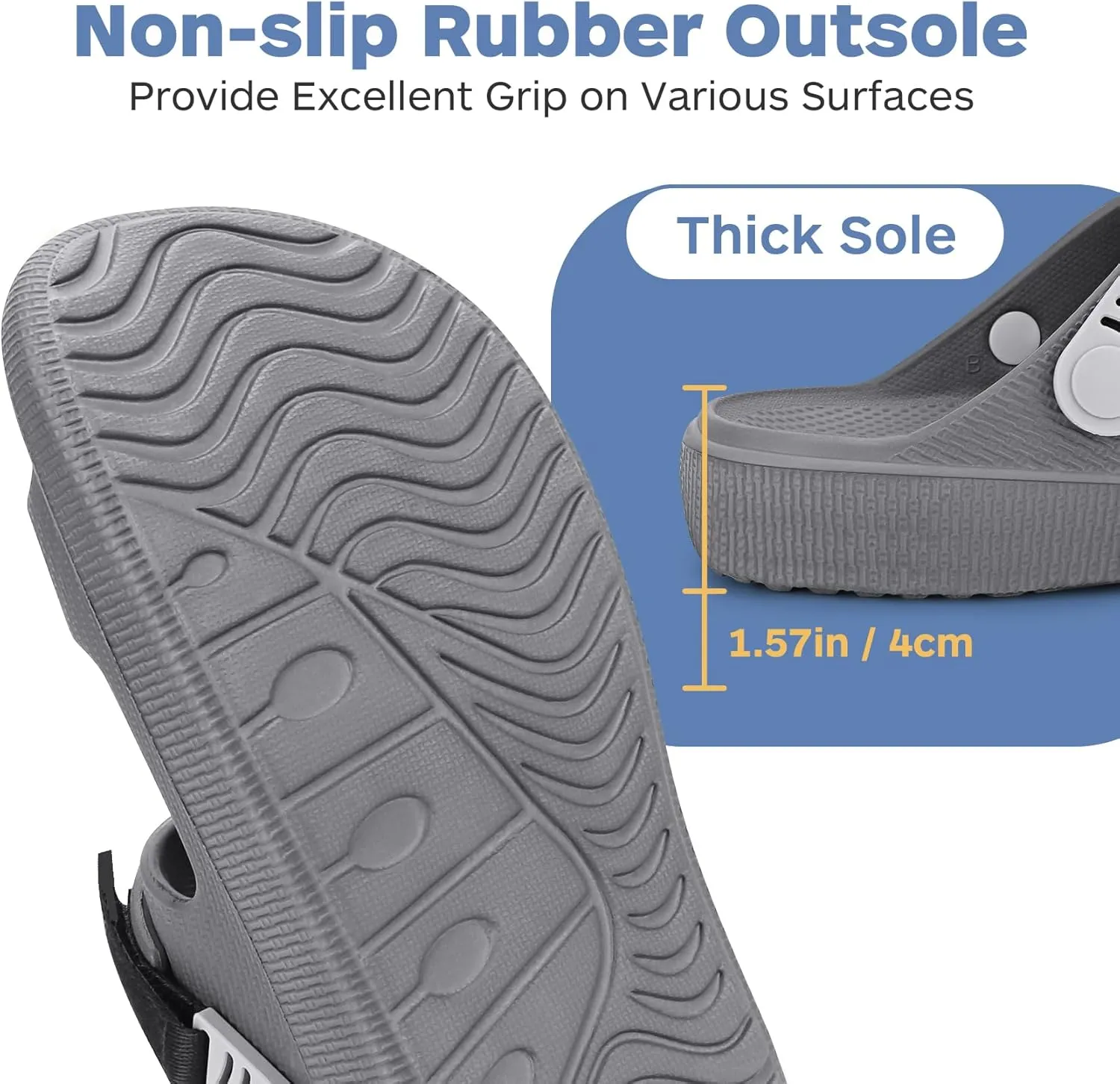 Mens Sandals, Beach Sandals & Slides, Comfortable Summer Slippers & Beach Shoes for Men, Lightweight & Non-Slip, Black Slides, Comfortable Slides 8-12