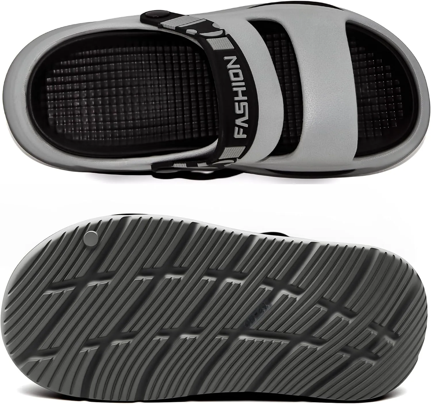 Men's Slide Sandals Indoor and Outdoor, Casual Platform Slide Sandals for Men Spring Summer, Lightweight Comfortable Cushioned Open Toe Men’s Slippers Shoes