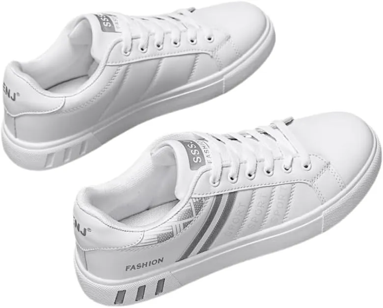 Men's Trendy Street Style Low Top Skateboard Shoes, Comfy Non Slip Lace Up Durable Sneakers for Men's Outdoor Activities