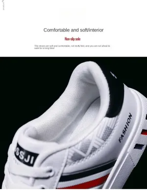 Men's Trendy Street Style Low Top Skateboard Shoes, Comfy Non Slip Lace Up Durable Sneakers for Men's Outdoor Activities