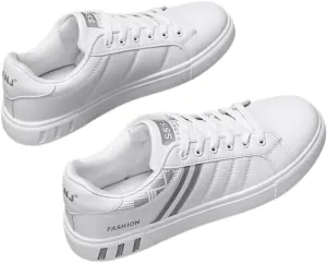 Men's Trendy Street Style Low Top Skateboard Shoes, Comfy Non Slip Lace Up Durable Sneakers for Men's Outdoor Activities