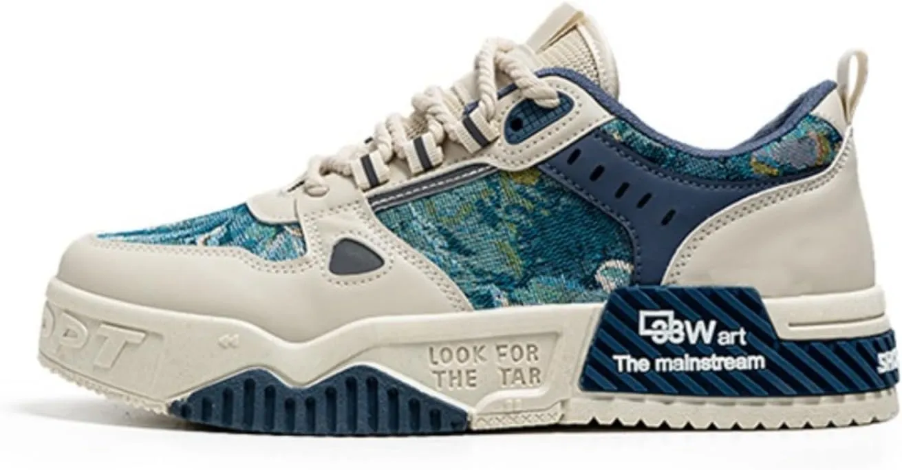 Men's Trendy Stylish Sneakers - Comfortable and Durable for Street Style and Skateboarding - Fashion Trendy Design
