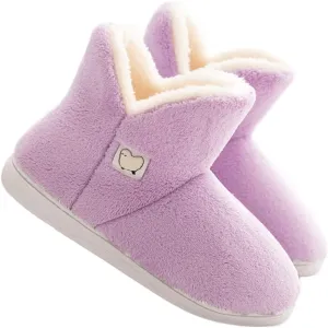 Mens Womens Comfort Slippers Plush Lining Winter Booties Slipper Memory Foam House Shoes Warm Boots Slippers