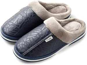 Men's Women's Slippers Foam Memory House Outdoor Indoor Shoes Slip-on Anti-Skid Comfort Fleece Lining Cotton