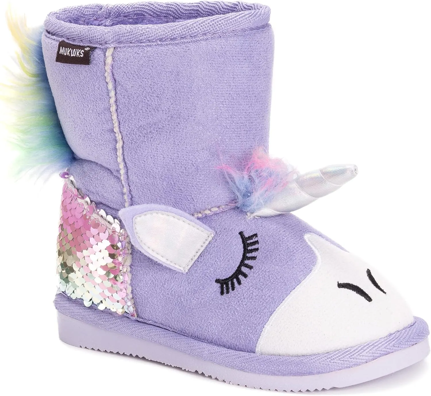 MUK LUKS Unisex-Child Kid's Luna Unicorn Boots Fashion
