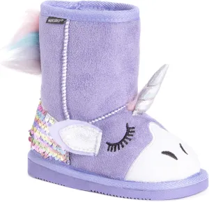 MUK LUKS Unisex-Child Kid's Luna Unicorn Boots Fashion
