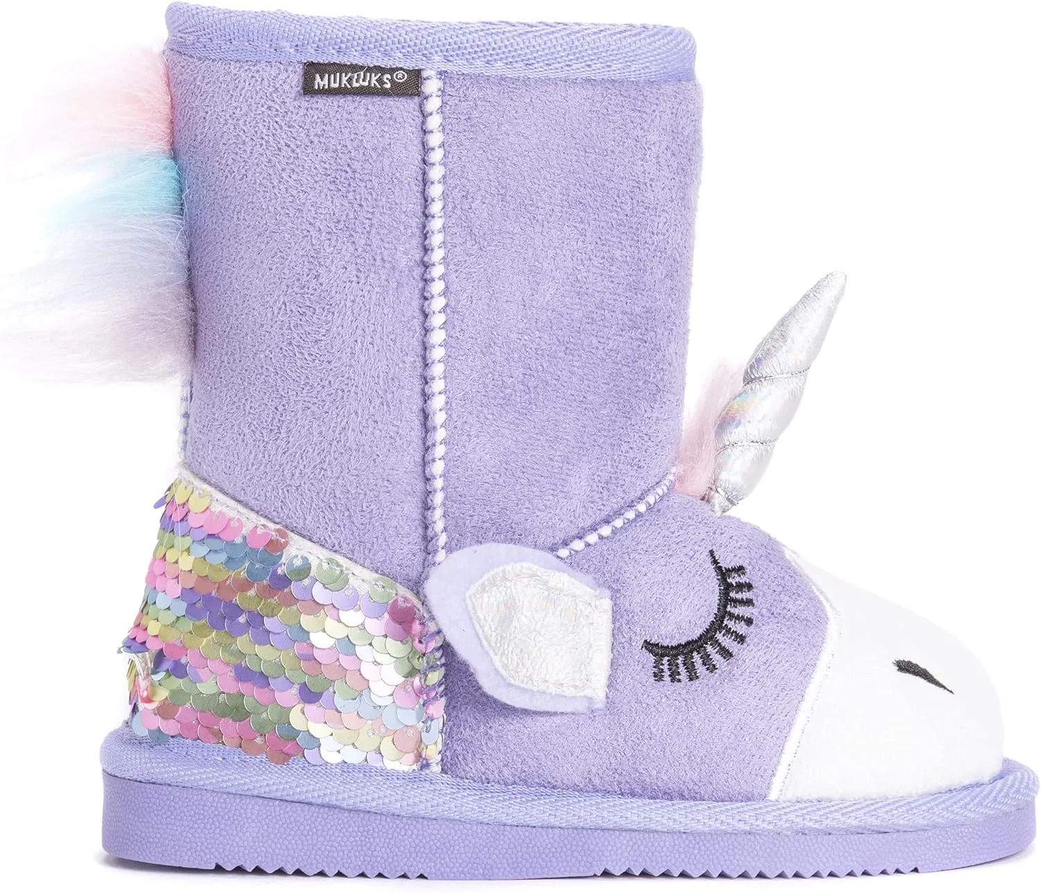 MUK LUKS Unisex-Child Kid's Luna Unicorn Boots Fashion