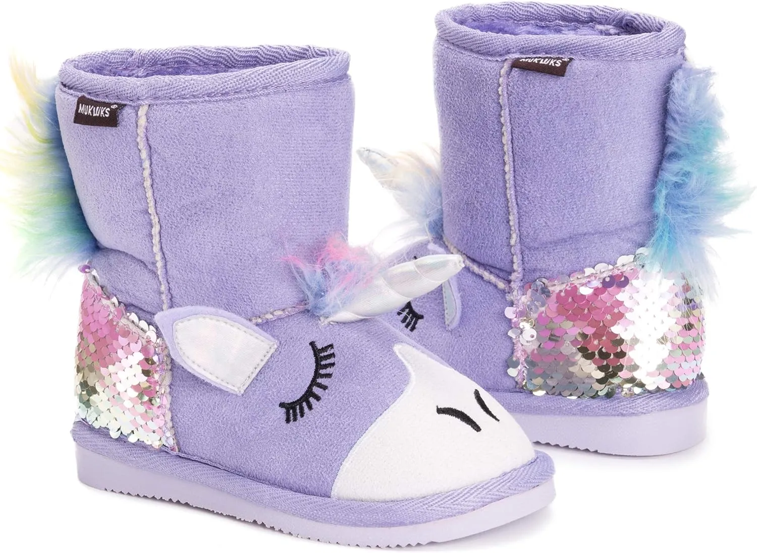 MUK LUKS Unisex-Child Kid's Luna Unicorn Boots Fashion