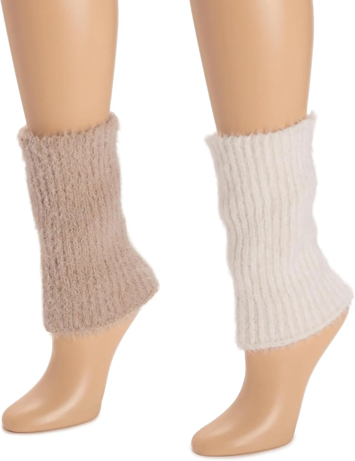 MUK LUKS Women's 2-Pair Fuzzy Boot Warmers