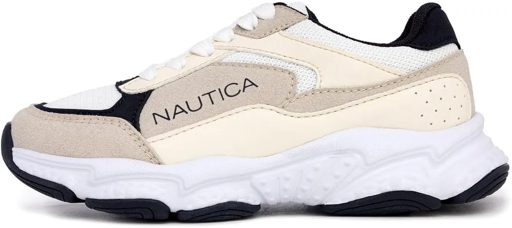 Nautica Kids Boys & Girls Athletic Sneakers - Chunky Cushion Heel Running & Hiking Shoes (Lace-Up/Bungee Slip-On) (Big Kid/Little Kid/Toddler)