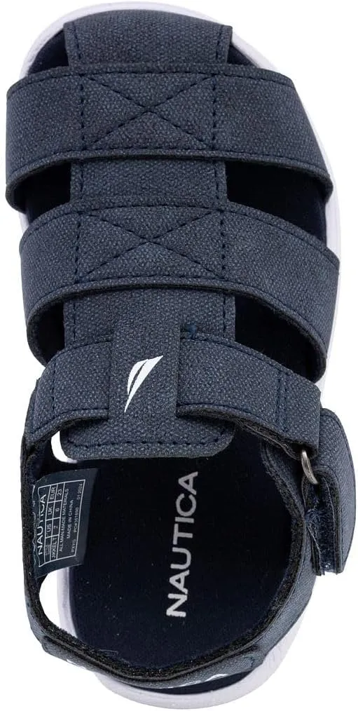 Nautica Toddler Sandals – Closed-Toe Athletic Summer Shoes for Boys & Girls with Adjustable Straps, Perfect for Active Play (Toddler & Little Kid Sizes)