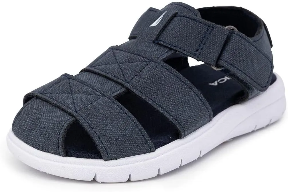Nautica Toddler Sandals – Closed-Toe Athletic Summer Shoes for Boys & Girls with Adjustable Straps, Perfect for Active Play (Toddler & Little Kid Sizes)