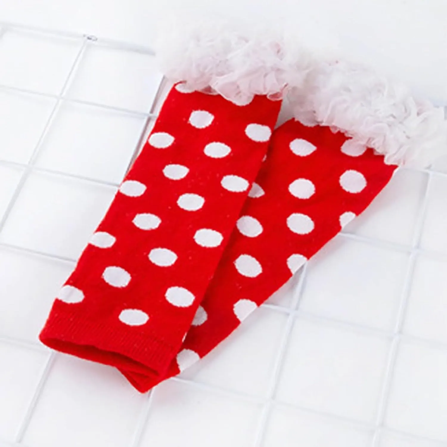 Newborn Baby Girl My First Christmas Outfit Romper Tutu Dress Headband Leg Warmer Shoes 4PCS Holiday Xmas Clothes Set