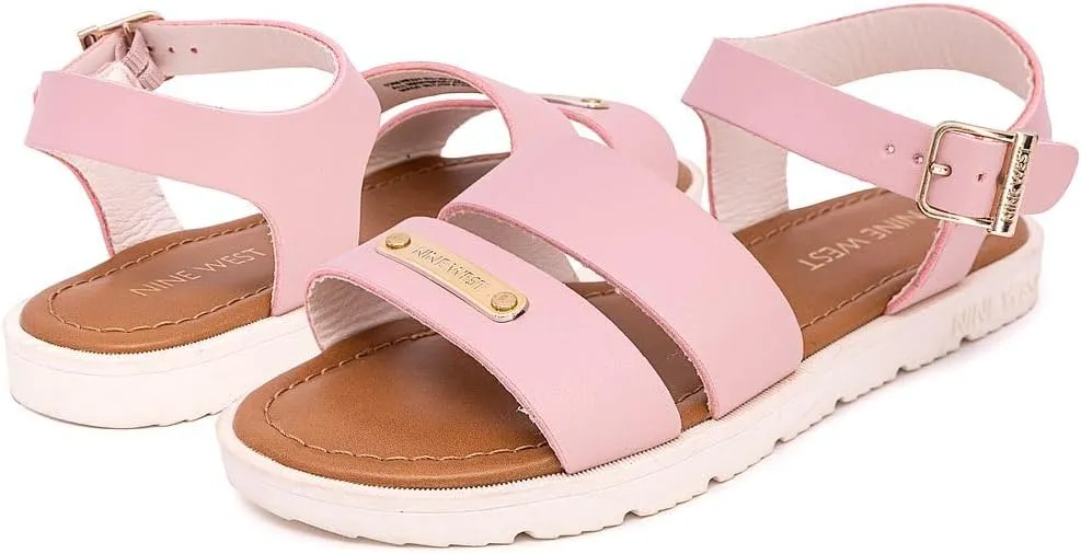 Nine West Girls Sandals Low Heel Dress Pump Ankle Strap Open Toe Wedding Party for Big Kids & Little Kids