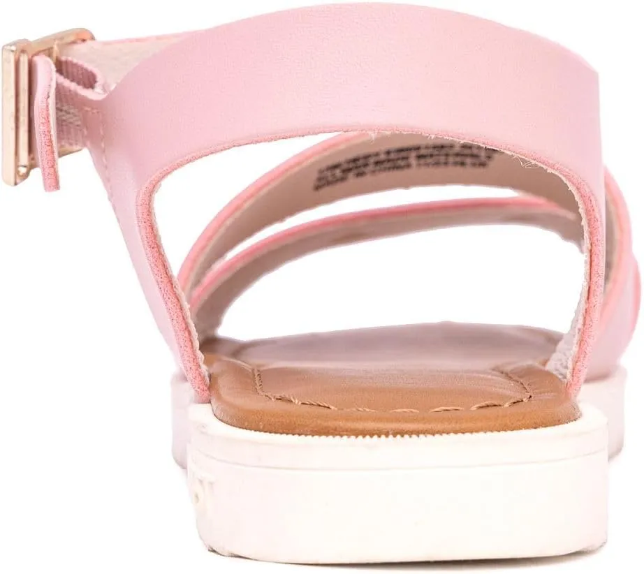 Nine West Girls Sandals Low Heel Dress Pump Ankle Strap Open Toe Wedding Party for Big Kids & Little Kids