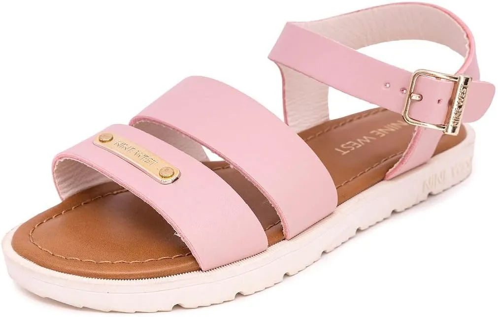 Nine West Girls Sandals Low Heel Dress Pump Ankle Strap Open Toe Wedding Party for Big Kids & Little Kids