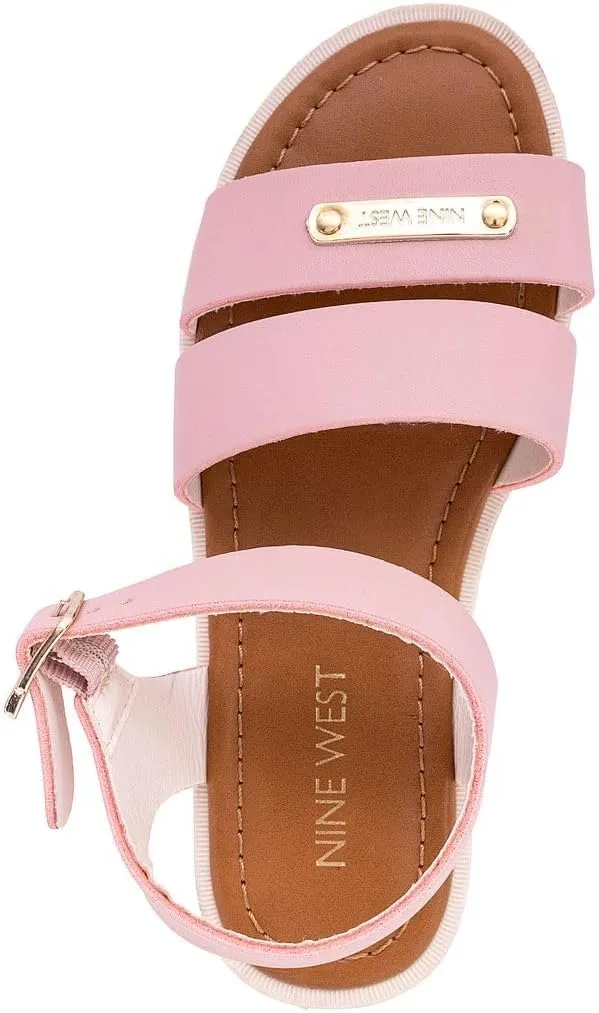 Nine West Girls Sandals Low Heel Dress Pump Ankle Strap Open Toe Wedding Party for Big Kids & Little Kids