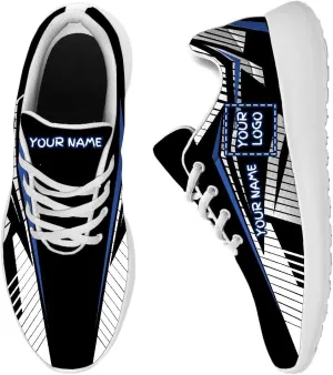 Non Slip Walking Shoes, Custom Sneaker with Your Team Logo/Name,Unisex Lightweight Athletic Gym Running Shoes