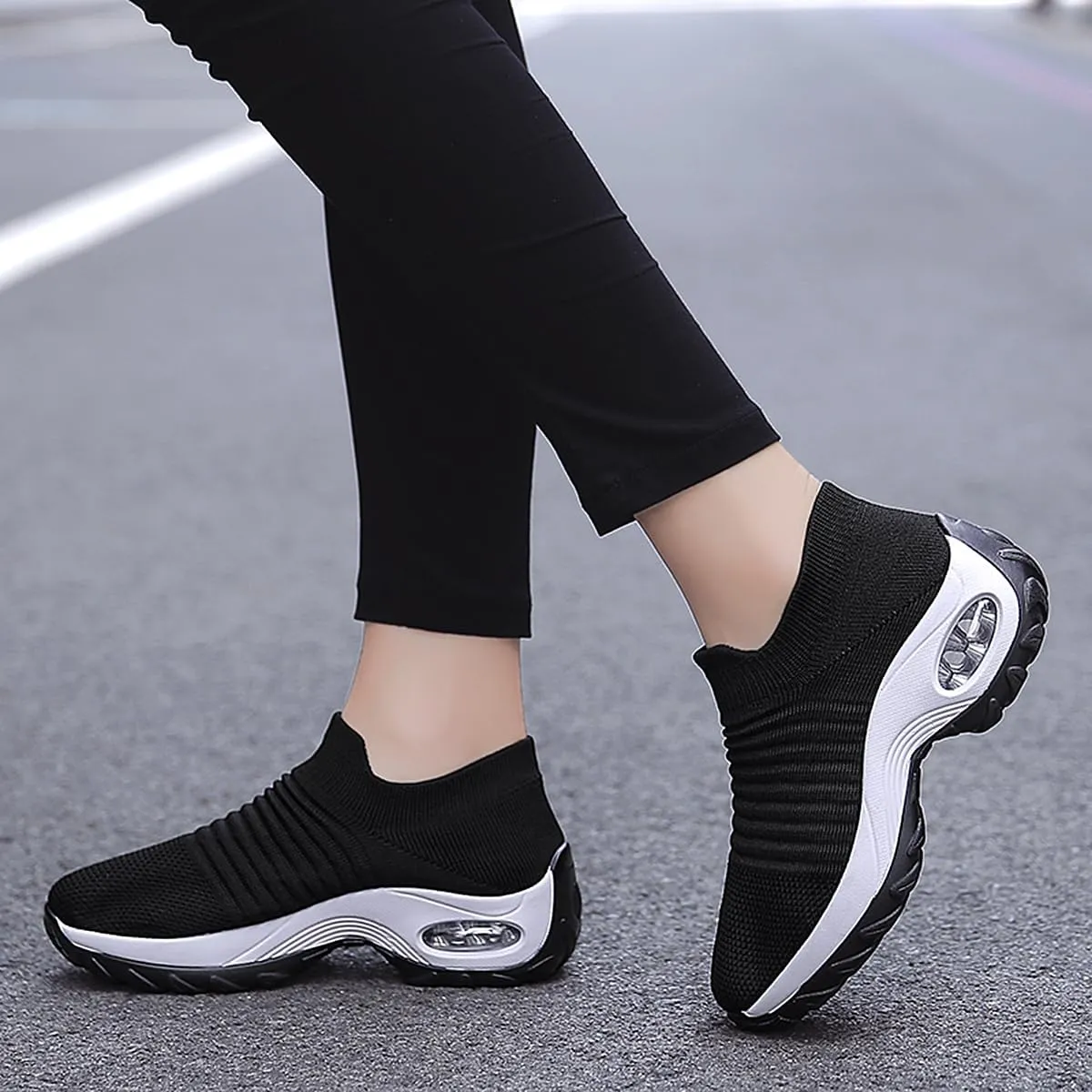Non Slip Work Shoes Women, Walking Shoes Women, Work Gym Nurse Mesh Casual Fashion Sneakers Comfort Breathable Lightweight