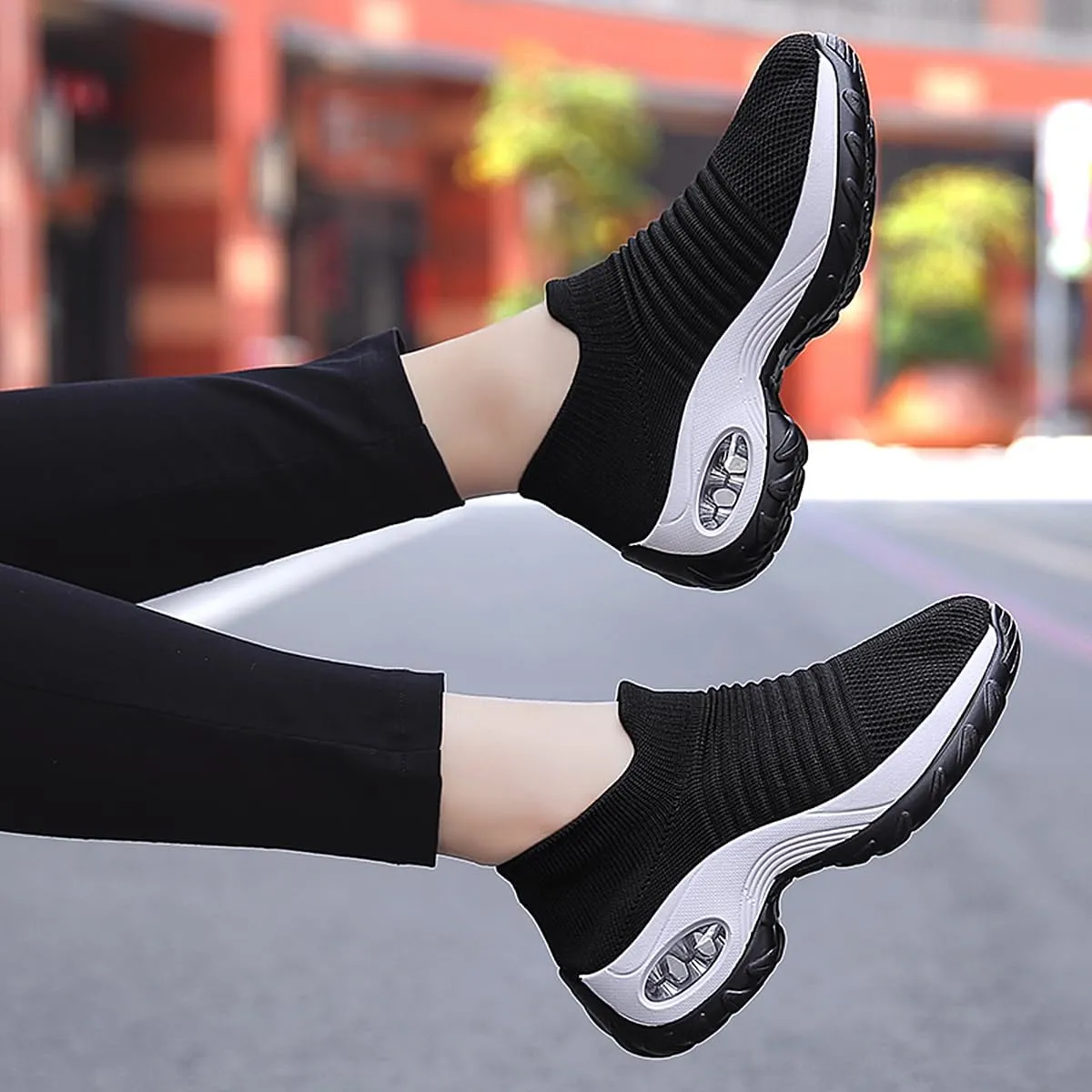 Non Slip Work Shoes Women, Walking Shoes Women, Work Gym Nurse Mesh Casual Fashion Sneakers Comfort Breathable Lightweight
