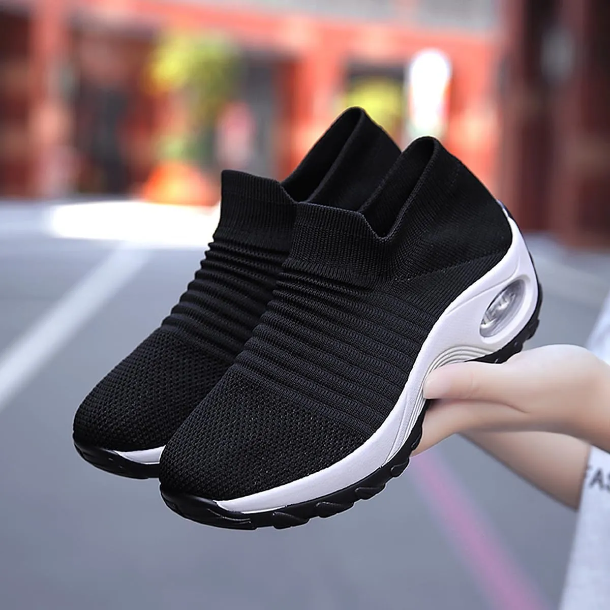 Non Slip Work Shoes Women, Walking Shoes Women, Work Gym Nurse Mesh Casual Fashion Sneakers Comfort Breathable Lightweight