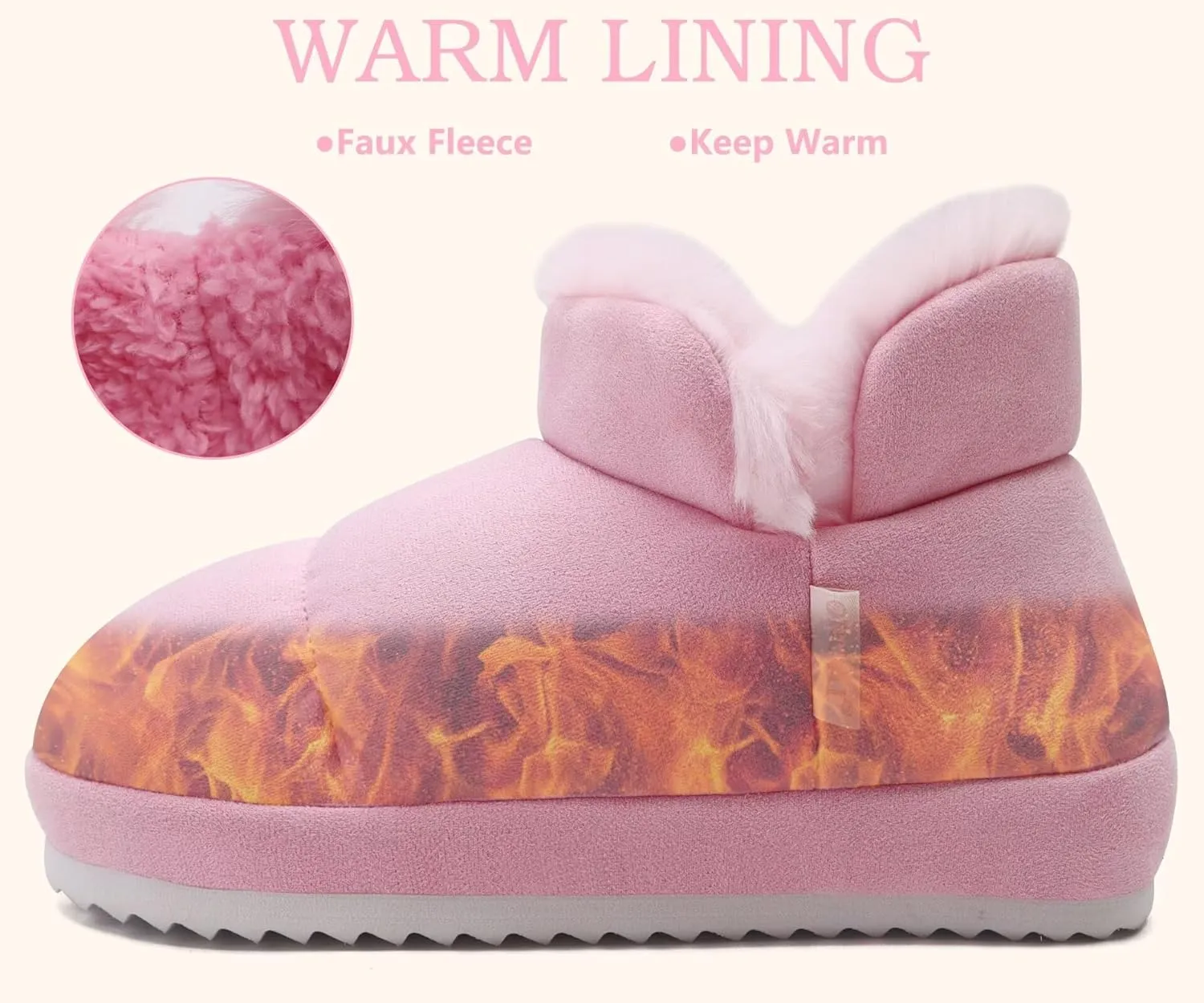 ONCAI Womens Slippers House Slippers for Woman Slipper Boots for Women Ladies Winter Fuzzy Warm Bootie Indoor Outdoor