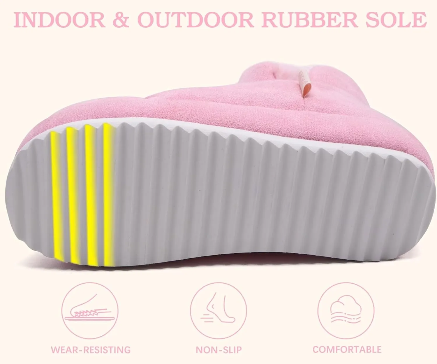 ONCAI Womens Slippers House Slippers for Woman Slipper Boots for Women Ladies Winter Fuzzy Warm Bootie Indoor Outdoor