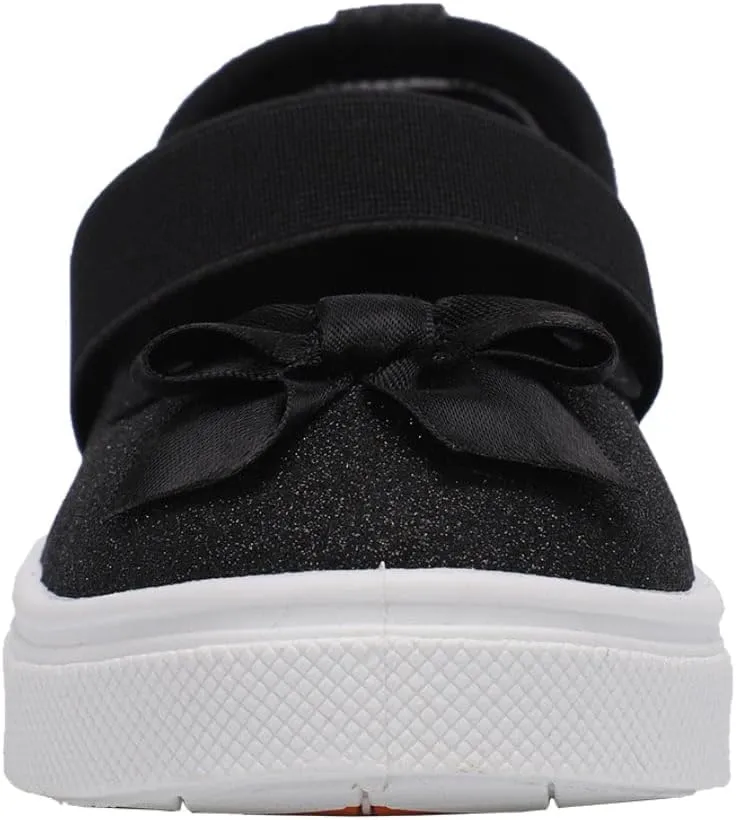 Oomphies Quinn Slip-On Mary Jane Shoes for Girls – Comfortable Elastic Strap, Cushioned Insole & Durable Rubber Sole