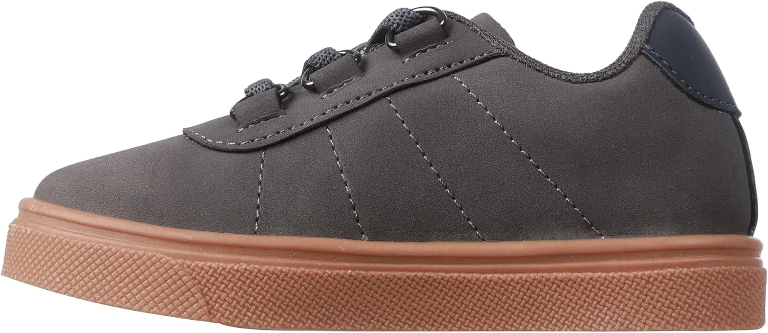 Oomphies Wyatt Boys Slip-On Sneakers – Stylish Low-Top Design, Elastic Laces, Cushioned Footbed & Durable Rubber Sole