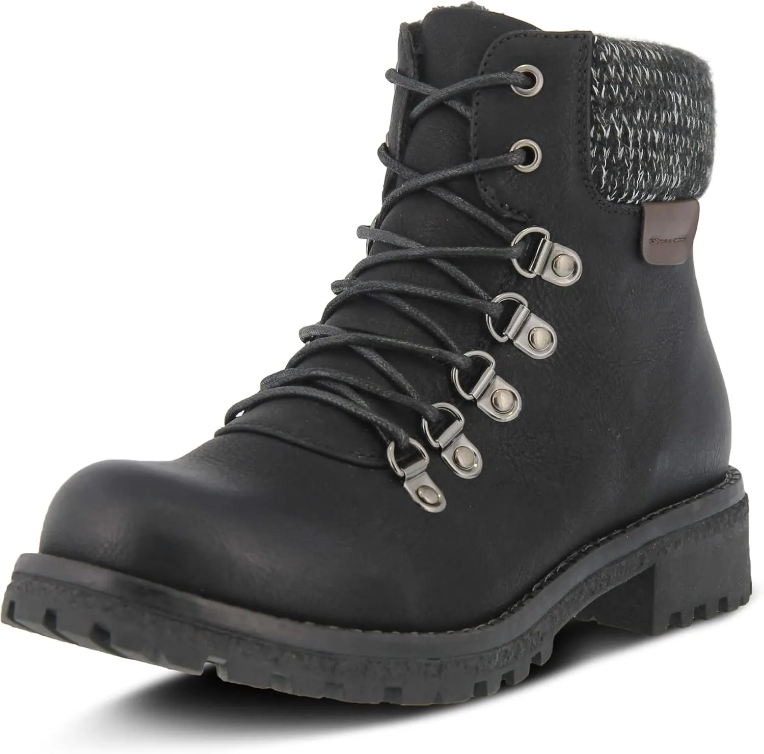 PATRIZIA Spring Step Clarris Lace-Up Booties for Women - Ladies Boots with Cozy Faux Fur Lining - Tonal Stitching Ankle Boots for Womens