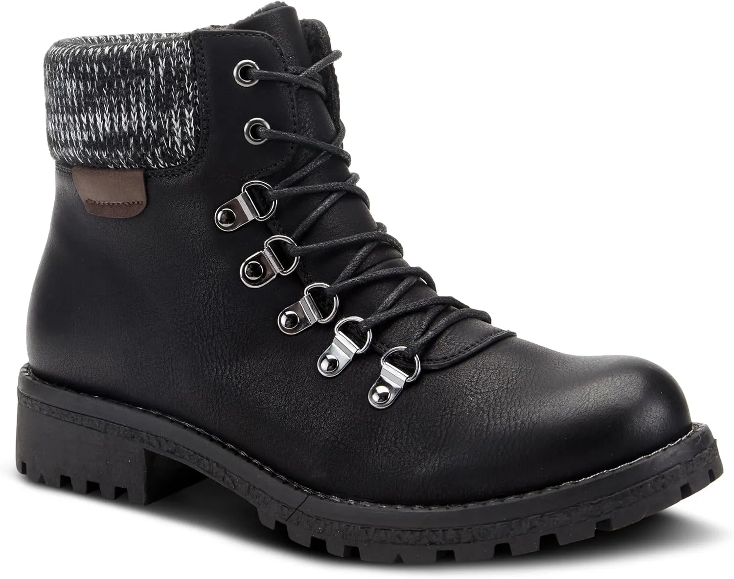 PATRIZIA Spring Step Clarris Lace-Up Booties for Women - Ladies Boots with Cozy Faux Fur Lining - Tonal Stitching Ankle Boots for Womens